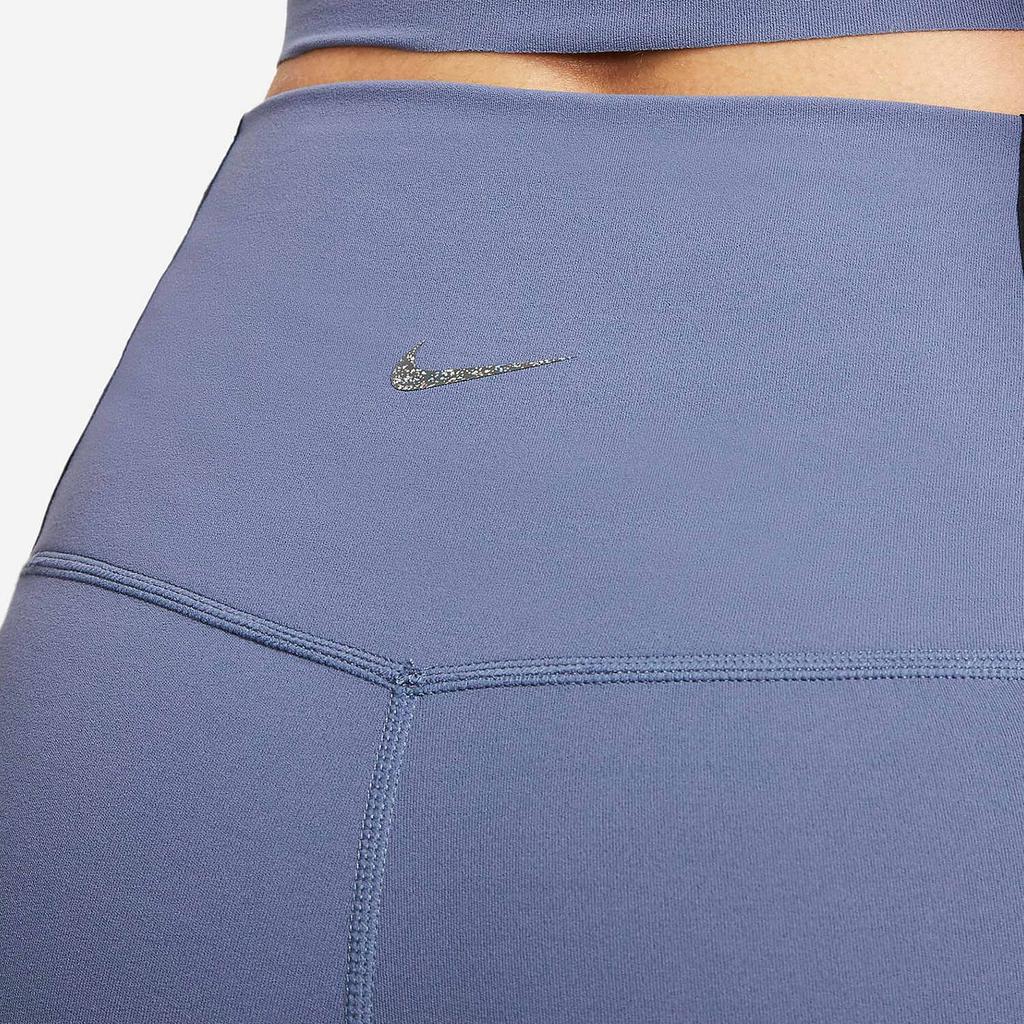 Nike Леггинсы Yoga Dri-FIT Luxe 7/8 Color Block с высокой талией Slim Fit для женщин Леггинсы Light-Sea-Blue DM7672-491