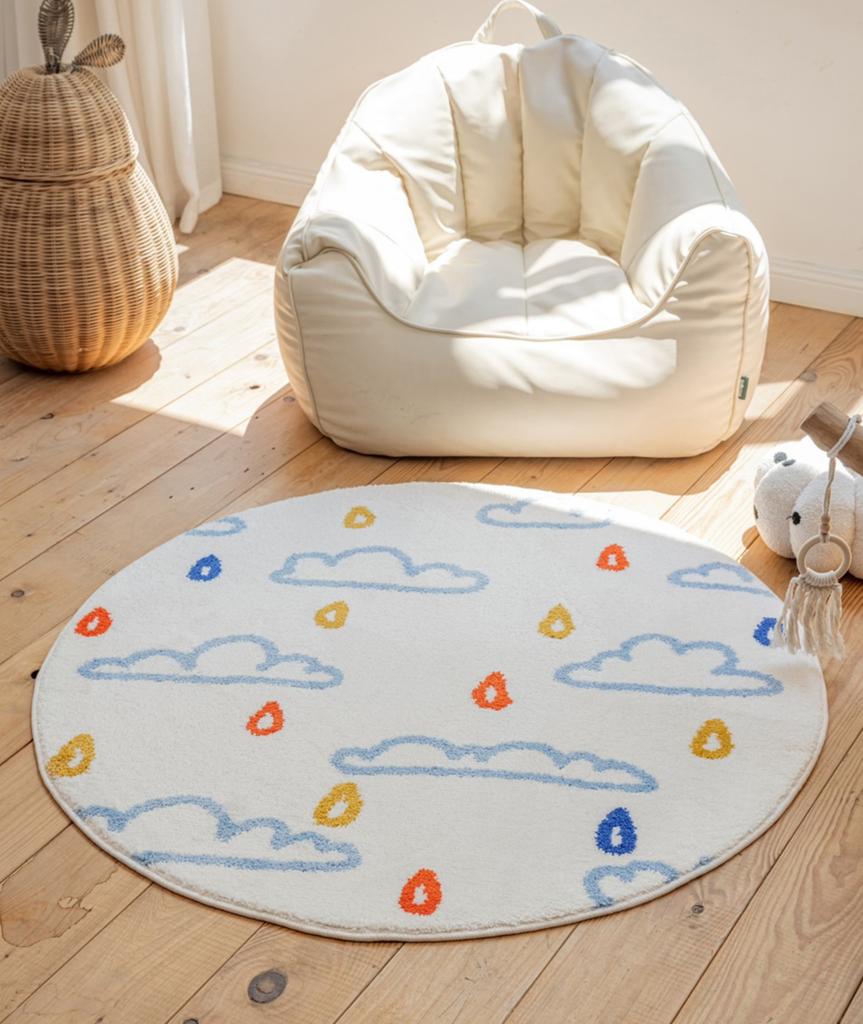 Современный стиль украшения гостиной круглый ковер утолщенный плюшевый прикроватный коврик ковры с мультяшным рисунком для спальни дома пушистый мягкий ковер