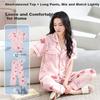 LangSha Spring And Summer New Women's Pajamas, Breathable Comfortable Short-Sleeve Set, Loose-Fitting Plus-Size Long Pants Loungewear Set for Wome