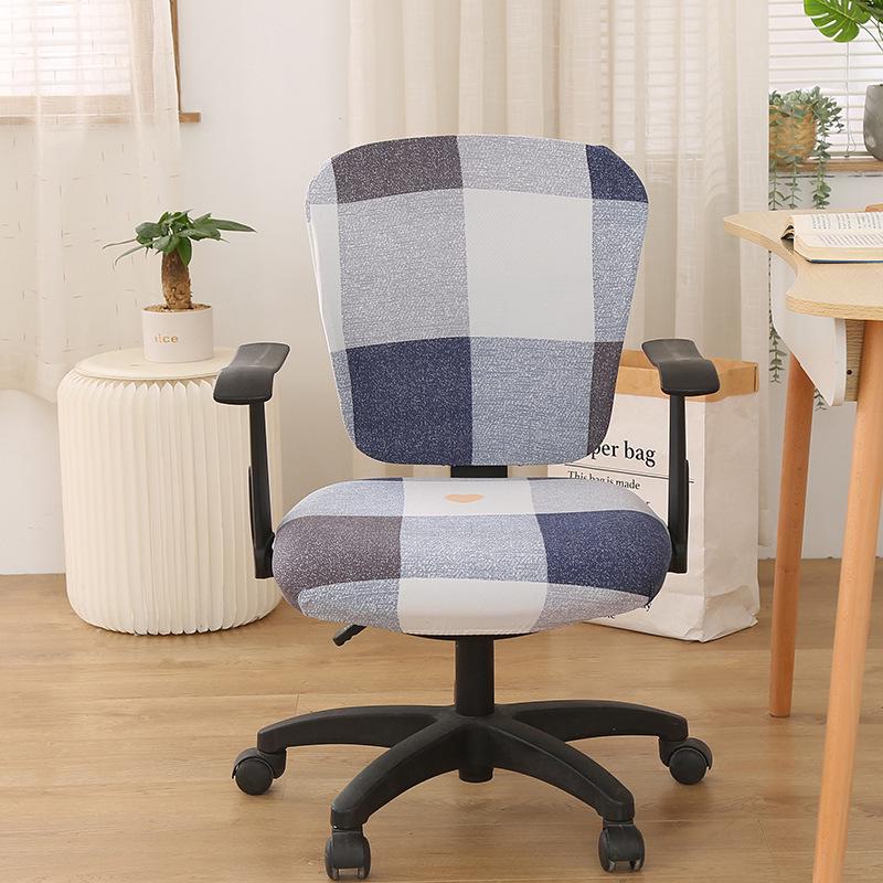 Эластичный получехол для офисного вращающегося кресла: Защита сиденья и спинки