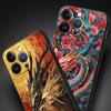 Китайский стиль Лун Цветок Дракон Чехол для телефона для iPhone 17 16 15 14 13 12 Pro Max 11 Pro Max 17 AIR Plus Мягкий ТПУ Чехол Сумки