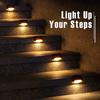 4–16PCS Solar LED Step Lights Waterproof Stair Fence Deck Railing Lamps for Outdoor Patio Yard Pathway Garden Night Decoration