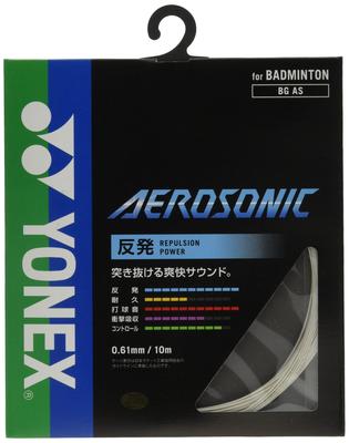 YONEX Струны для бадминтона Aerosonic BGAS Белые (0,61 мм)