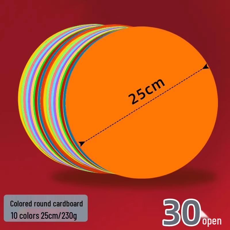 Двусторонняя черно-белая круглая крафтовая бумага для рисования.