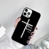 Библия Иисус Христос Христианский Крест Чехол для телефона Для iPhone 17 Air 16 15 14 SE 2020 11 12 13 Pro MAX Plus