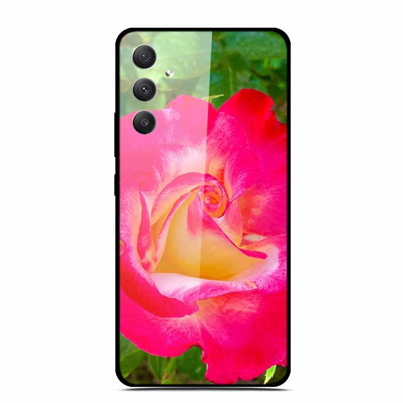 Чехол для телефона Samsung A35 5G - Персонализированный Цветной Закаленный Стеклянный, Противоударный.