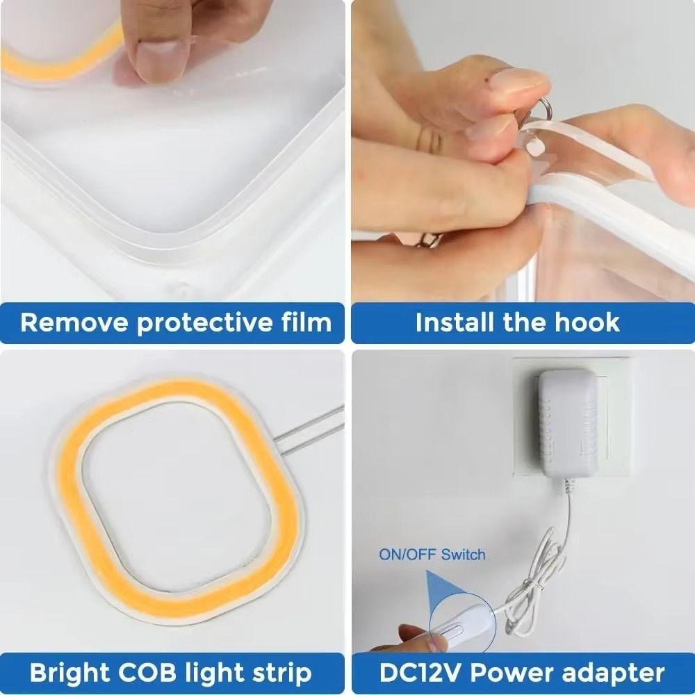 Неоновая вывеска на USB-питании, регулируемая яркость, долговечная неоновая лампа, для витрины магазина