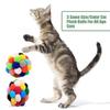 Мультяшная игрушка котенок Цветная игрушка Кошки Игрушка для котенка Форма шара Мяч для тренировок