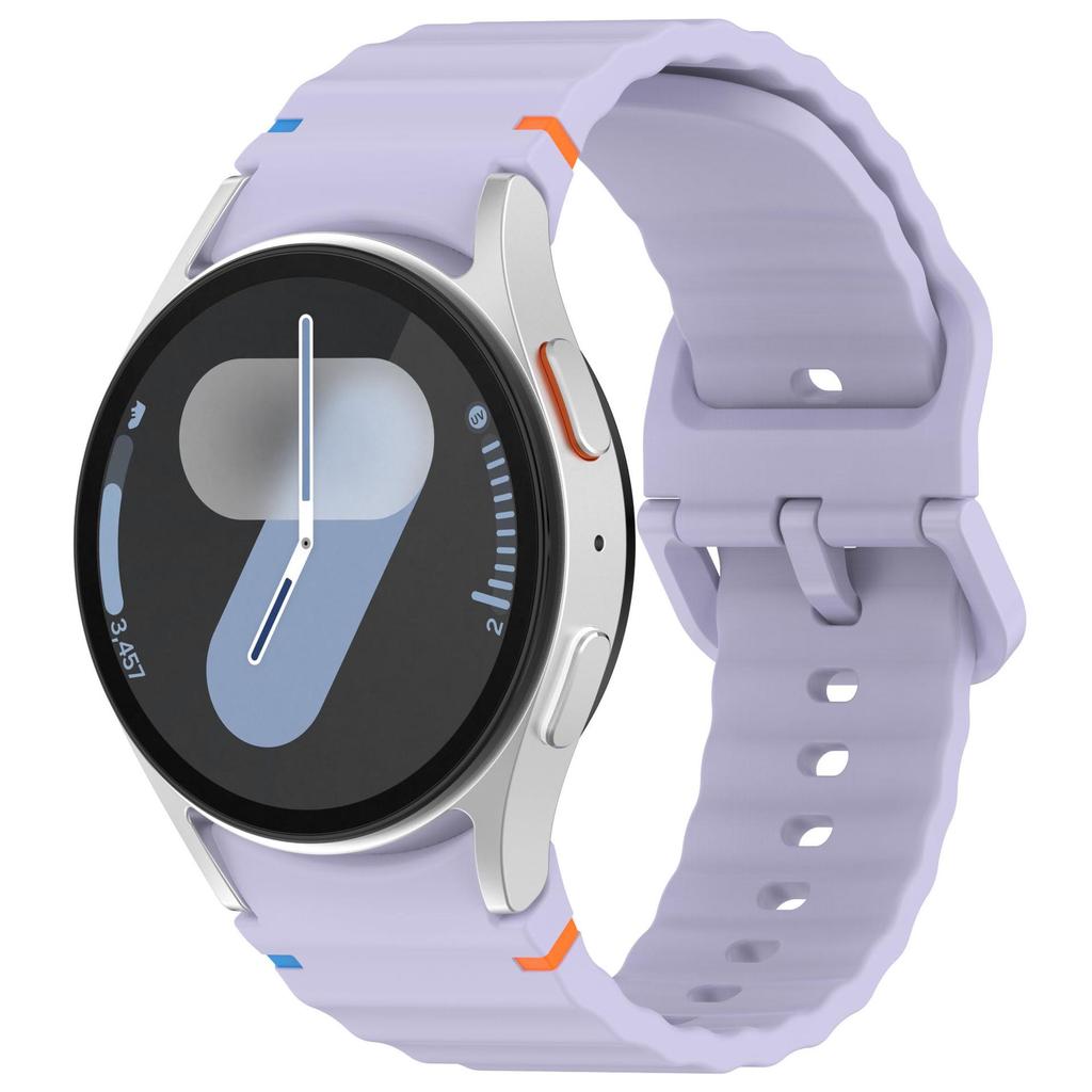 Compatible Silicone Strap with Colorful Buckle for Samsung Galaxy Watch7/FE/6/5/4