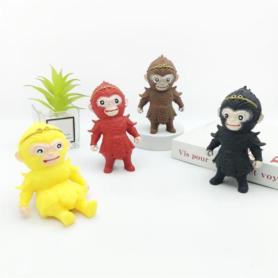 Wukong Squeeze Toy Медленный отскок Снятие стресса Тревога Портативный Дети Подростки Взрослые Обезьяна