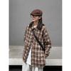 2024 Letter Long Sleeve Shirt Japanese Hong Kong Style Ins Loose Shirt Boys Summer Trendy Versatile Casual Coat