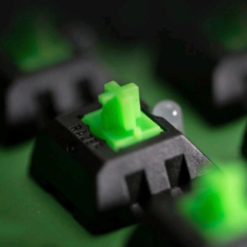 Зеленые RGB-переключатели для механической игровой клавиатуры Razer Blackwidow Chroma