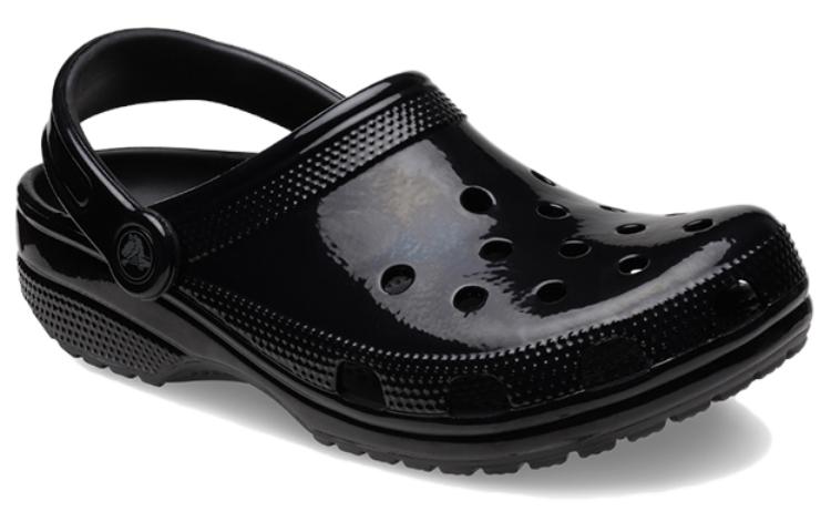 Crocs Классические клоги с высоким блеском 'Черный' 209609-001