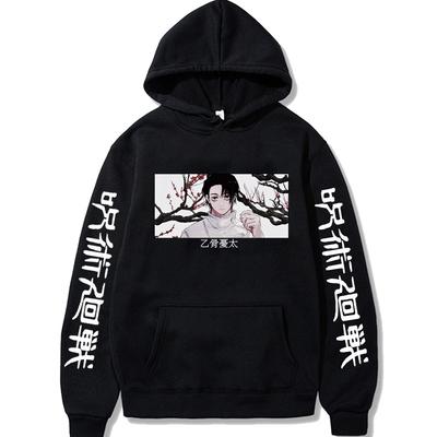 Jujutsu Kaisen Оккоцу Юта Графические Худи Винтажная Оверсайз Худи с Капюшоном Длинный Рукав Хлопковое Худи Мужская Женская Одежда