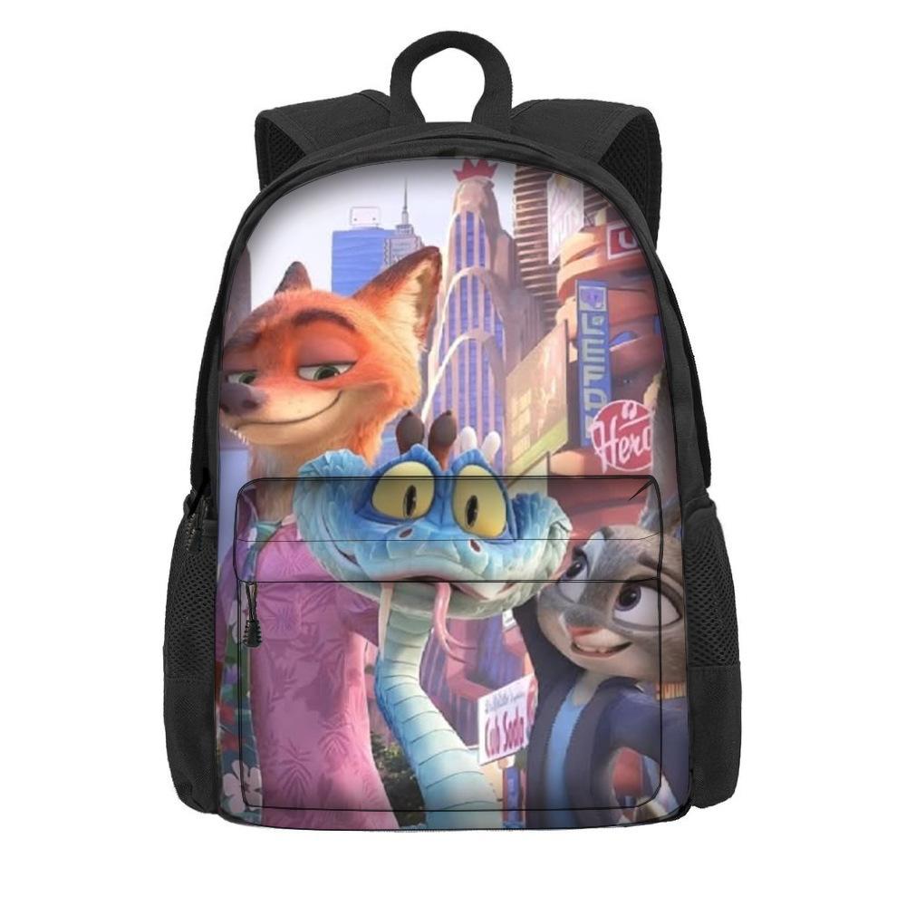 Мультяшный рюкзак на тему «Зверополис 2» для учеников начальной школы, большая вместимость, легкий рюкзак на два плеча