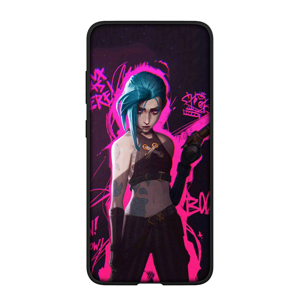 Для iPhone 16 15 Xiaomi Redmi Note 13 12 11 Pro Max X 9 14 Plus XR Samsung Galaxy A15 S24 S23 Huawei OPPO чехол Jayce аниме Arcanes Jinx Vi чехол для телефона