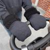 1 пара уютных варежек для детской коляски, сохраняющих руки в тепле зимой, с удобной флисовой подкладкой, муфты для рук для активного отдыха