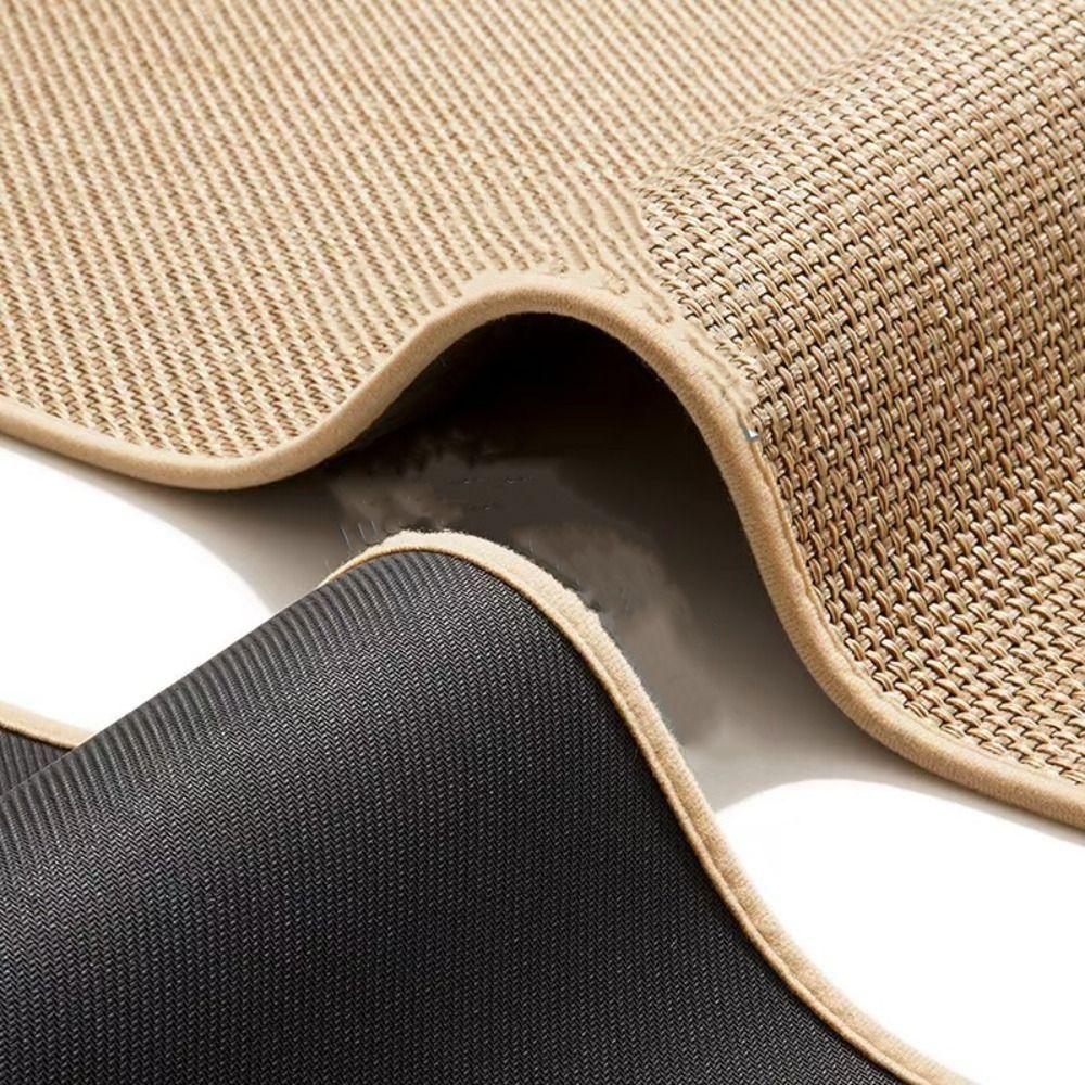 Japanese Style Super Absorbent Kitchen Floor Mat Soft Long Linen Weave Bath Mat Washable Thickened Kitchen Rug Living Room