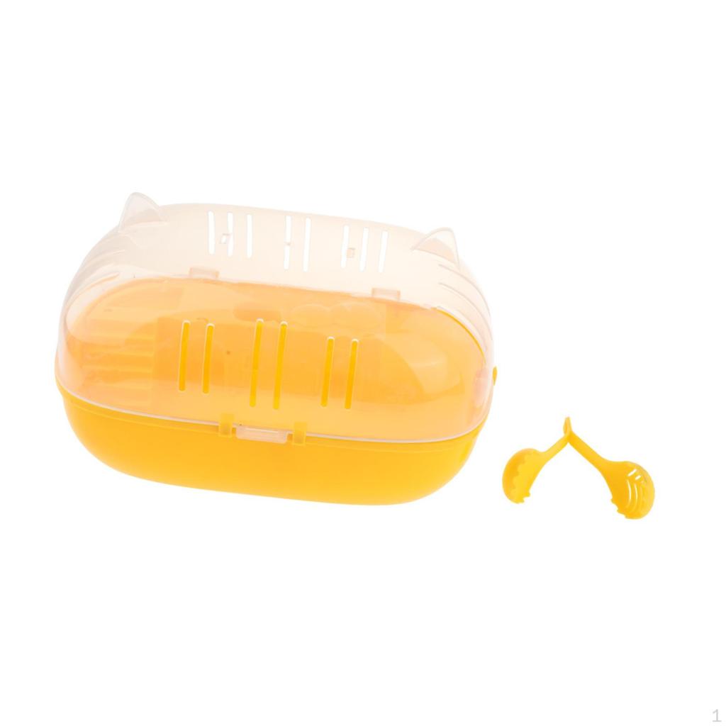 Клетка для хомяка, прозрачная, большая, удобная, чехол для переноски мелких животных на открытом воздухе для шиншилл