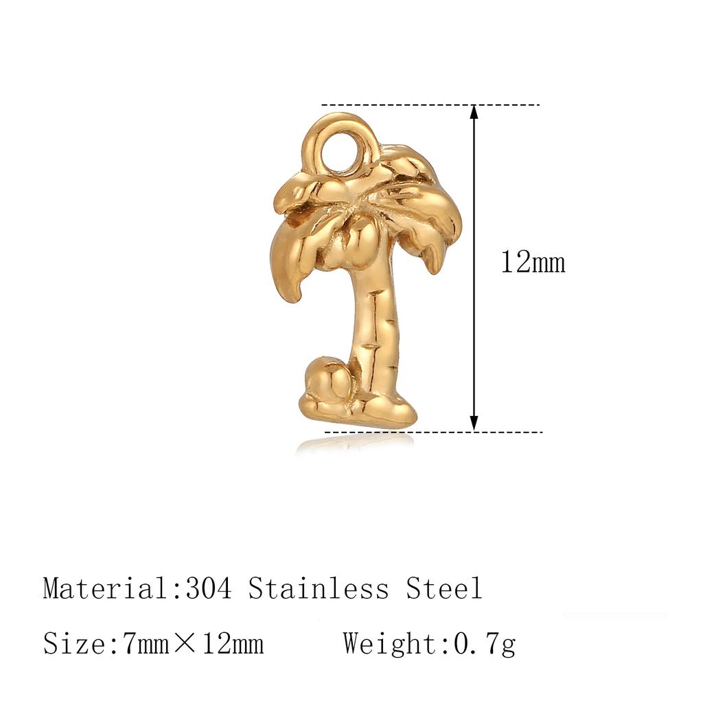 3Pcs Pet Dog Claw/Compass North Star/Sea Wave/Cat's Paw Charms Stainless Small Pendants for Necklace Bracelet DIY Jewelry Making