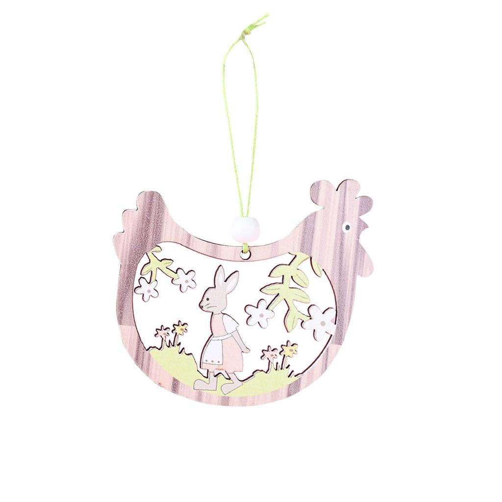 Wooden Easter Hanging Pendant Wall Door Decor Decor For Home