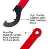 Anti Slip Handle Spanner Wrench Tool, Outer For Floor Pipes Fitting, Cars Walnut