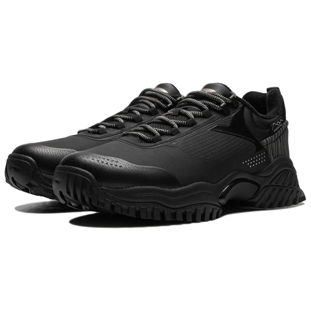 Li-Ning Comfortable Versatile Trendy Durable Warm Low-Top Casual Shoes Men Sneakers Black AGLU247-1