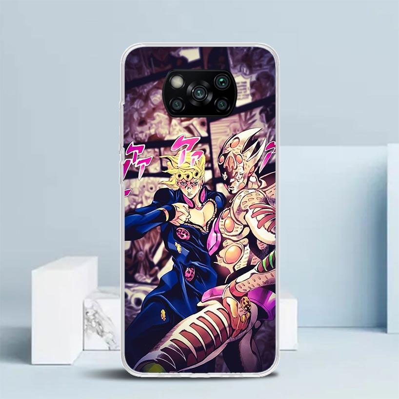 Чехол для телефона JoJo's Bizarre Adventure Golden Wind Для Xiaomi Poco F7 Ultra X5 X6 X7 Pro M7 Redmi 15C 15 13C 13 12C 12 10C 10 10A 9 9