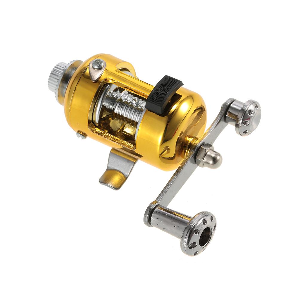 Комбинированный набор катушек для удочки, мини-телескопическая портативная карманная ручка, удочка и катушка из алюминия