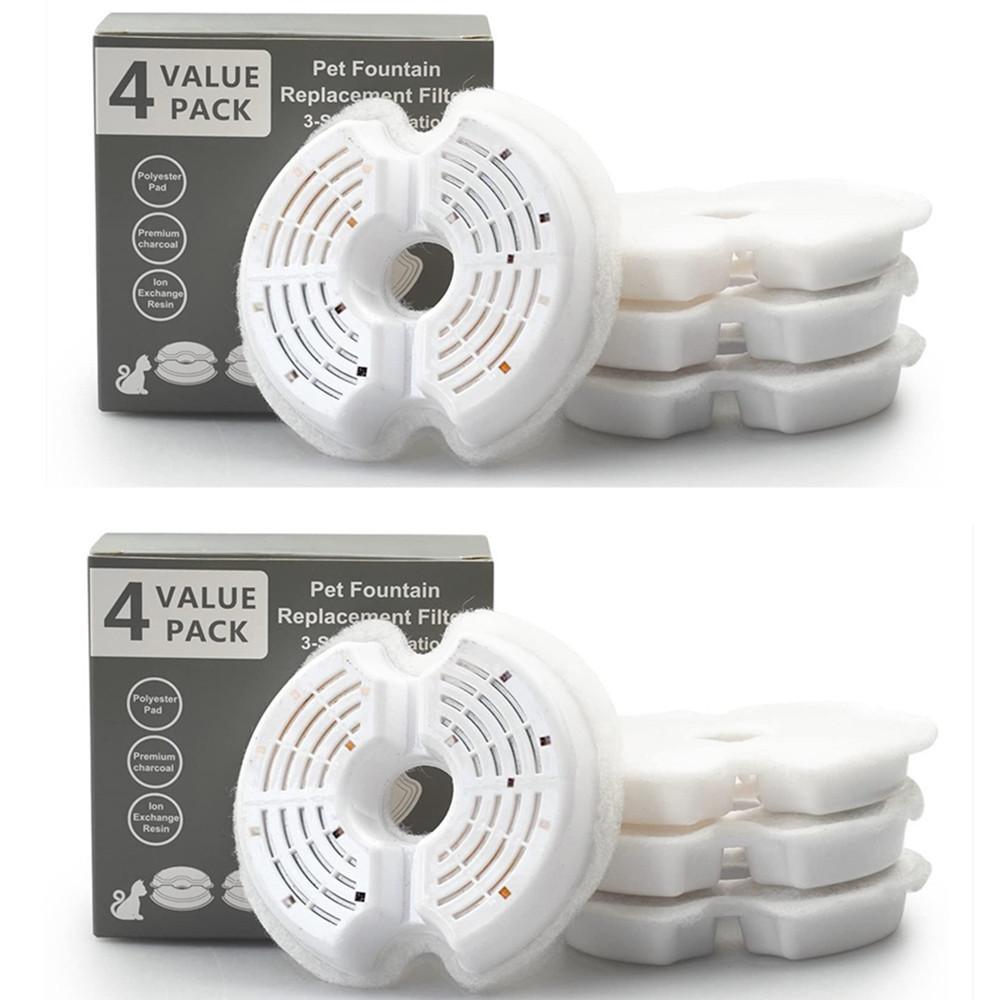 4/8/32 шт. сменных фильтров с активированным углем для питьевого диспенсера для кошек, собак, набор для замены