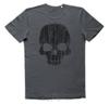 SCRATCHED SKULL T-SHIRT grunge jersey damaged lines skull toxic T-SHIRT MAN