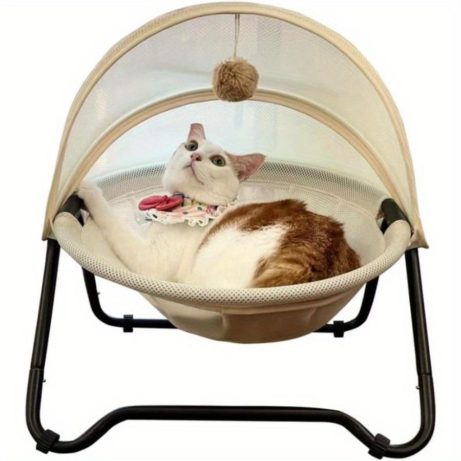 Кровать для кошек, поднимающаяся с земли, четырехсезонная будка для кошек, влагостойкая, дышащая, съемная, моющаяся, устойчивая к царапинам, износостойкая колыбель для домашних животных, гамак
