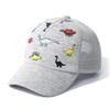 Adjustable Sun Protection Baby Cap Dinosaur Printed Beach Sun Cap for Kids  for Boys Girls