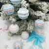 6Pcs Colorful Christmas Balls Pendant 6cm Macaron Color Hanging Balls Foam Christmas Balls for Home