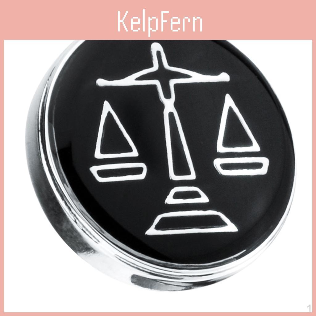 Scale Justice Pin Collar Round Pattern Men Women Shirt Brooch Wedding Party Decoration Jewelry