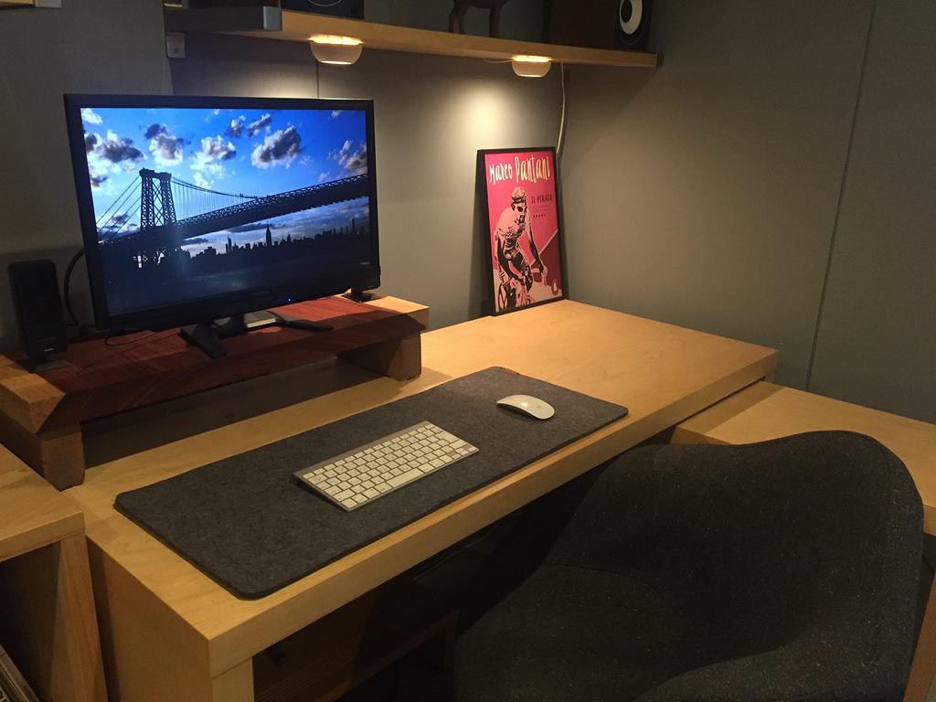 Войлок Шерсть Настольный Влаговпитывающий Коврик для Мыши 5мм 330x830, Теплый, Зимний, Впитывающий, Летний, Удобный, Большой, Толстый, Серый, Белый, Коврик, Толстый, Тихий, Офис,