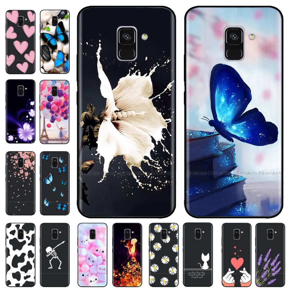 Чехол для Samsung Galaxy A8 2018 A530 A530F Чехол A8s Мягкий Силиконовый Задняя Крышка Телефона Для Samsung A8 Plus 2018 A730 A730F Чехол Сумка