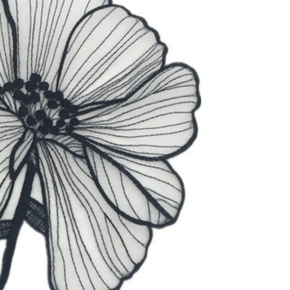 2 шт. Летняя одежда DIY Шить кружевные аппликации Вышитые нашивки Цветок лотоса Цветочные парчи Вышивка