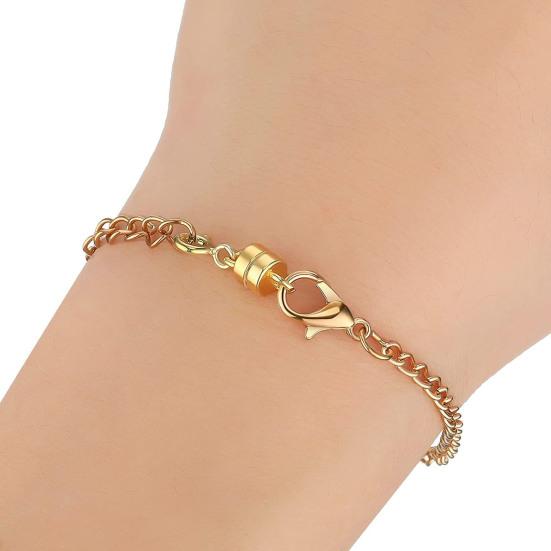 6Pcs Magnetic Necklace Clasp with Lobster Clasp Jewelry Connecting Buckle Necklaces Extender Bracelet Closure DIY Crafts