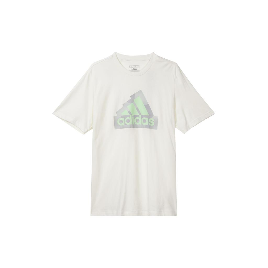 Adidas Fashionable Comfortable Breathable Casual Short-Sleeve Vintage Print T-Shirt Men Tops White IN6234