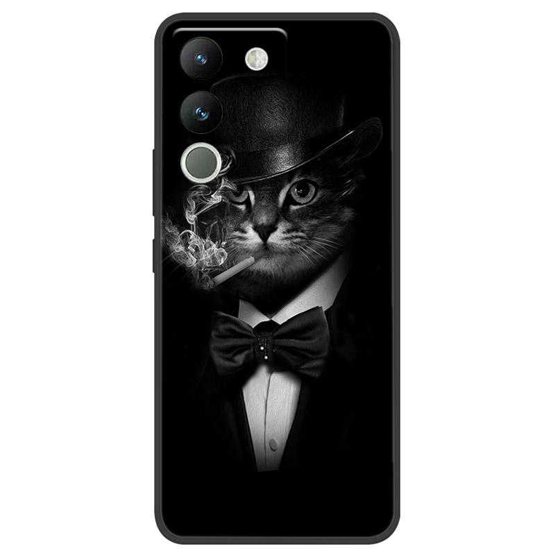 Чехол для VIVO V29E V2317 Защитный чехол для камеры Для телефона VIVO Y200 5G Мягкий силиконовый TPU Задняя крышка V2307 Ударопрочный Fundas