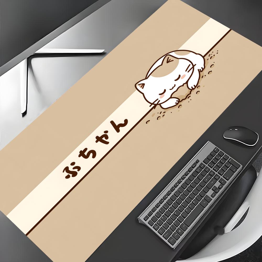 Cute mousepads Art Cat Illustration Mouse Pad Gaming mats NonSlip Desk Mat mouse carpet Stitched Edge HD printing Office mat