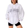 Women's White Hoodie - Los Angeles Logo - - White