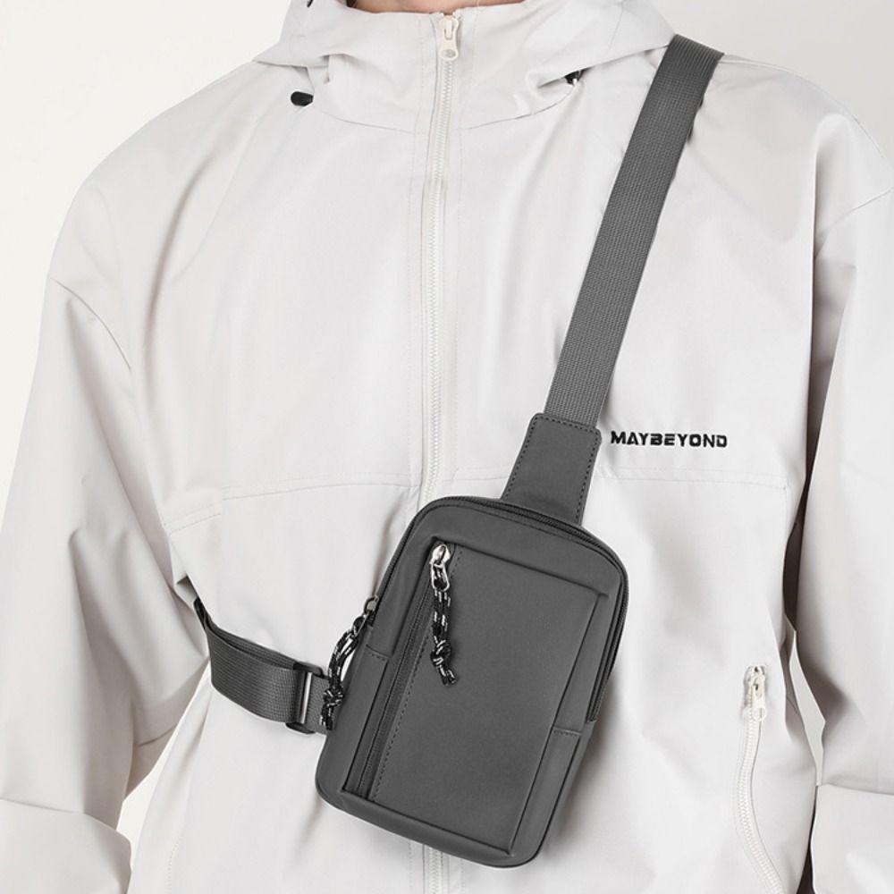 Oxford Men Chest Bag Side Sling Man Phone Bag Casual Male Shoulder Bag  Sport