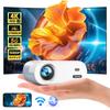 Edition Ultra YOWHICK Projector 17000LM High Brightness 5G WiFi Bluetooth Instant Connection Real 1080P Short Distance Projection Brightness Plus 4K