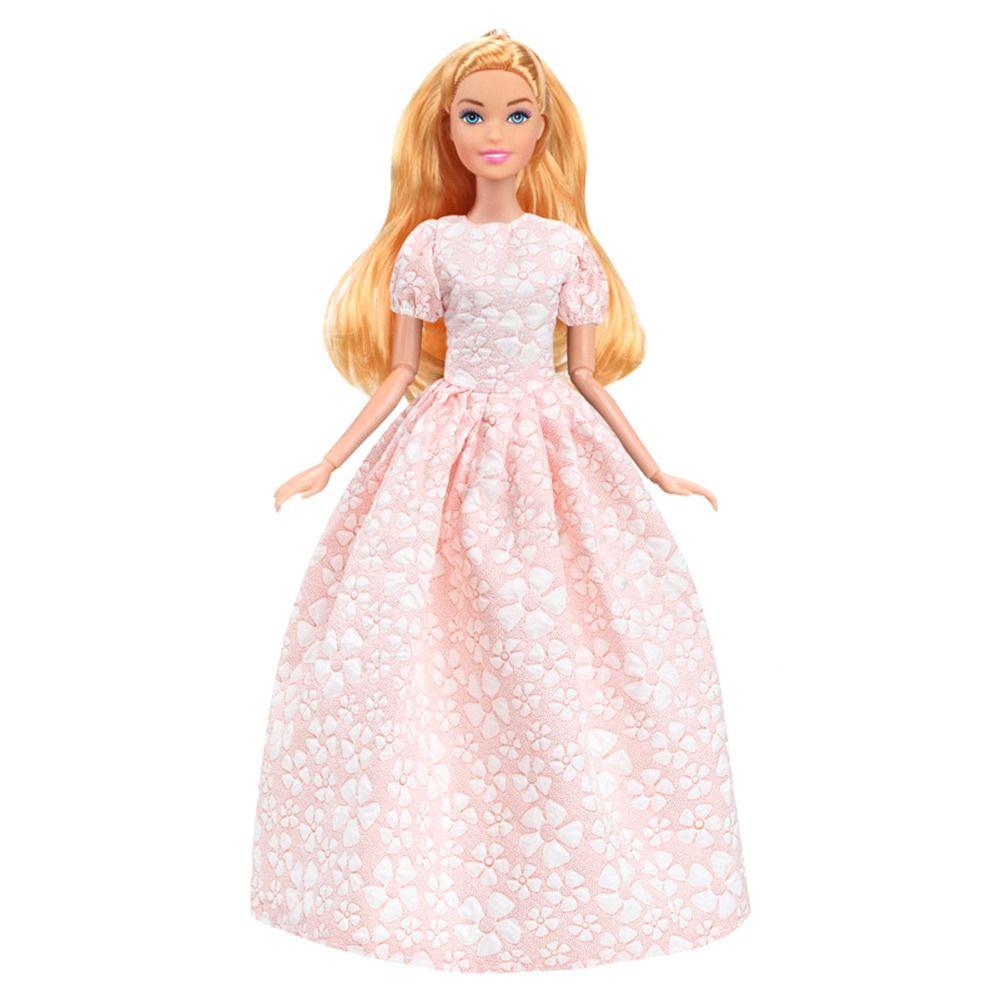 Newest Doll Wedding Dress Casual Wear Doll Floral Dresses 2024 Girl Costume Clothes  30cm Doll