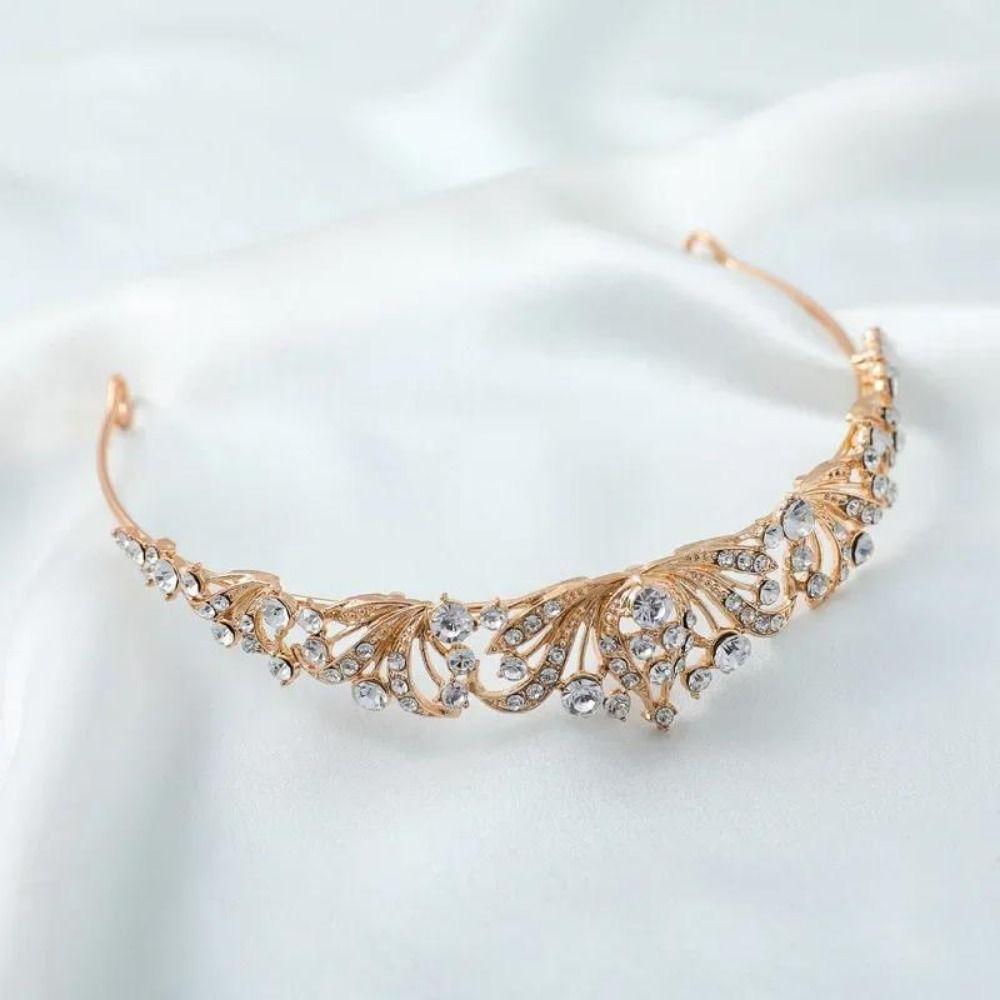 Elegant Princess Tiaras Crystal Queen Crowns Shimmering Wedding Crown Celebrations