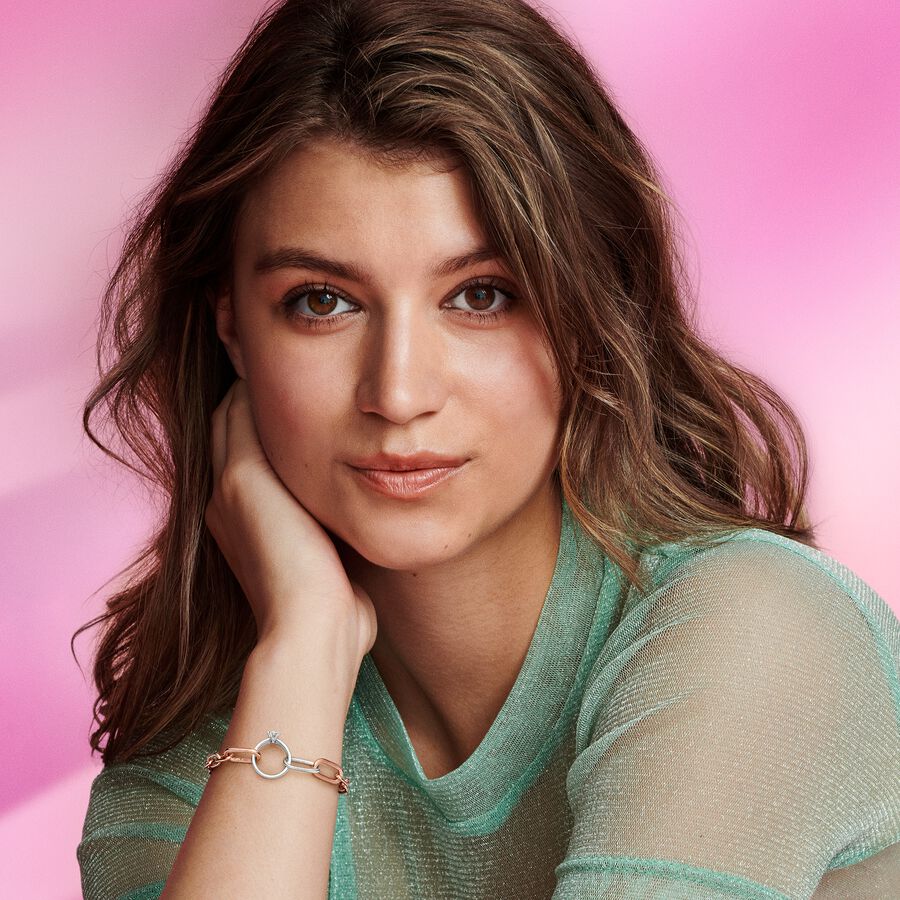 S925 Серебряный двухцветный ажурный подвеска в виде мамы и сердца подходит для оригинального браслета, ювелирные изделия своими руками для женщин, подарок на день матери