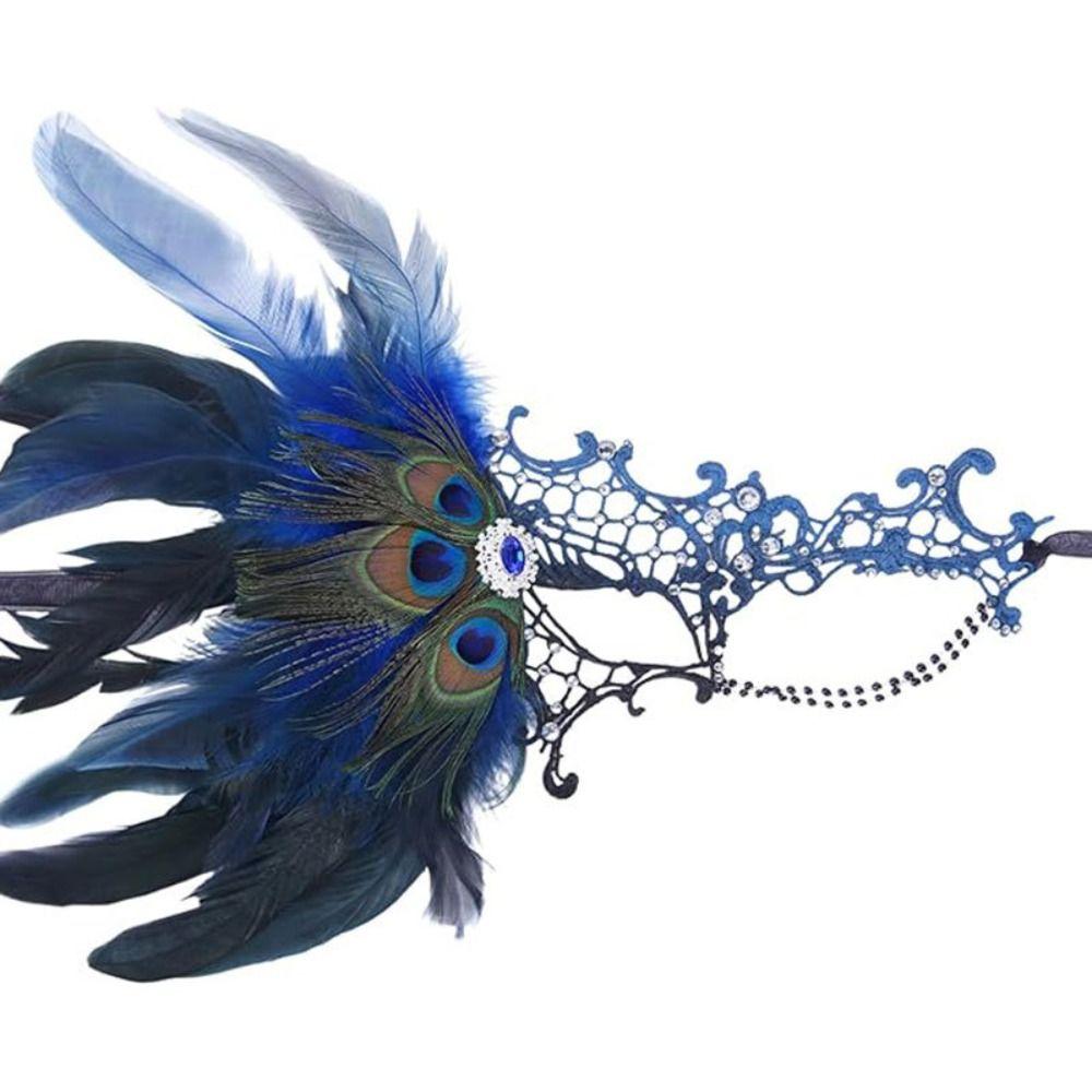 Festival Party Supplies Half Face Mask Carnival Feather Masquerade Mask Cosplay Festival Party