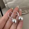 Корейские ретро серьги-шарики с серебряной иглой S925